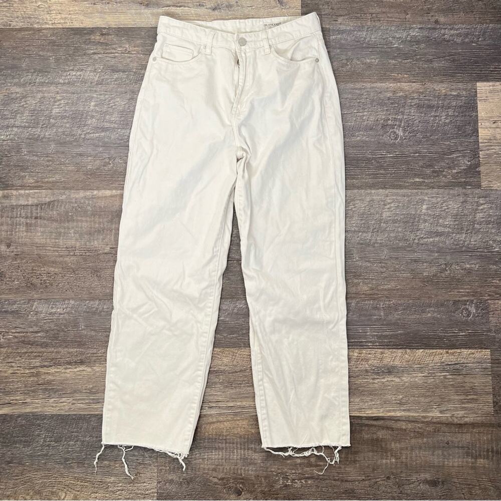 Blank NYC winter white straight leg high rise the Baxter jeans size 29 B197